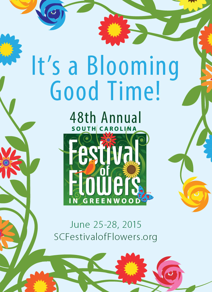 SC Festival of Flowers Poster Design Long Cane Photography